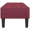suoliukas su pagalve Vyno raudona 113 x 57 x 39 cm audinys
