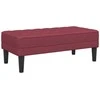 suoliukas su pagalve Vyno raudona 113 x 57 x 39 cm audinys