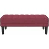 suoliukas su pagalve Vyno raudona 113 x 57 x 39 cm audinys