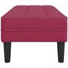 suoliukas su pagalve Vyno raudona 113 x 57 x 39 cm Aksomas