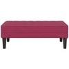 suoliukas su pagalve Vyno raudona 113 x 57 x 39 cm Aksomas
