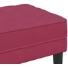 suoliukas su pagalve Vyno raudona 113 x 57 x 39 cm Aksomas