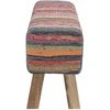 suoliukas 110 x 30 x 45 cm Tikra oda Įvairiaspalvis