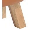 suoliukas 110 x 30 x 45 cm Tikra oda Ruda