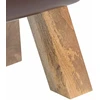 suoliukas 110 x 30 x 45 cm Tikra oda Tamsiai rudas