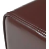 suoliukas 40 x 30 x 45 cm Tikra oda Tamsiai rudas