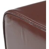 suoliukas 60 x 30 x 45 cm Tikra oda Tamsiai rudas