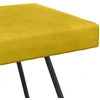 suoliukas Paprastas Geltona 110 x 40 x 45 cm Aksomas