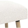 suoliukas Paprastas Kreminė 80 x 40 x 46 cm Bouclé
