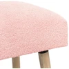 suoliukas Paprastas Rožinė 110 x 40 x 46 cm Bouclé