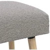 suoliukas Paprastas Šviesiai pilka 110 x 40 x 46 cm Bouclé