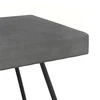 suoliukas Paprastas Tamsiai pilka 80 x 40 x 45 cm Aksomas