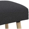 suoliukas Paprastas Tamsiai pilka 80 x 40 x 46 cm Bouclé