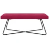 suoliukas Paprastas Vyno raudona 110 x 40 x 45 cm Aksomas