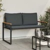 suoliukas Pilka ir tamsiai pilka 115 x 65 x 72 cm Ratanas
