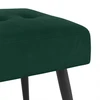 Suoliukas su mygtukų įsiuvais Tamsiai žalia 110 x 40 x 46 cm