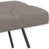 Suoliukas su mygtukų įsiuvais Taupe 110 x 40 x 46 cm Audinys