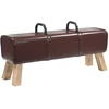suoliukas Tamsiai rudas 110 x 30 x 45 cm Tikra oda