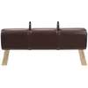 suoliukas Tamsiai rudas 110 x 30 x 45 cm Tikra oda