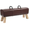 suoliukas Tamsiai rudas 110 x 30 x 45 cm Tikra oda