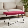 suoliukas Vyno raudona 80 x 40 x 45 cm Aksomas
