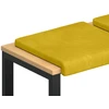 Suoliuko pagalvė 2 vnt. Aksomas Geltona Gylis 35 cm