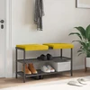 Suoliuko pagalvė 2 vnt. Aksomas Geltona Gylis 35 cm