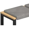 Suoliuko pagalvė 2 vnt. Aksomas Šviesiai pilka Gylis 35 cm