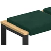 Suoliuko pagalvė 2 vnt. Aksomas Tamsiai žalia Gylis 35 cm