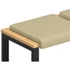 Suoliuko pagalvė 2 vnt. mančester Pilkai žalia Gylis 35 cm