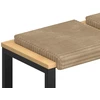 Suoliuko pagalvė 2 vnt. Pūkuota korduroja Taupe Gylis 35 cm