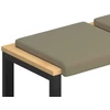 Suoliuko pagalvė 2 vnt. Tekstūruotas aksomas Chaki Gylis 35 cm