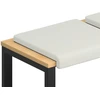 Suoliuko pagalvė 4 vnt. Dirbtinė oda Balta Gylis 35 cm