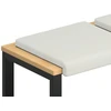 Suoliuko pagalvė 4 vnt. Dirbtinė oda Balta Gylis 35 cm