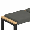 Suoliuko pagalvė 4 vnt. mančester Tamsiai pilka Gylis 35 cm