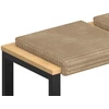 Suoliuko pagalvė 4 vnt. Pūkuota korduroja Taupe Gylis 35 cm