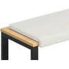 Suoliuko pagalvė Dirbtinė oda Balta Gylis 35 cm