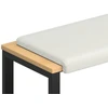 Suoliuko pagalvė Dirbtinė oda Balta Gylis 35 cm