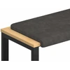 Suoliuko pagalvė Dirbtinė oda Juoda Gylis 35 cm