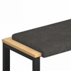 Suoliuko pagalvė Dirbtinė oda Juoda Gylis 35 cm