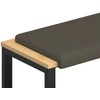 Suoliuko pagalvė Dirbtinė oda Pilka Gylis 35 cm