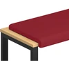 Suoliuko pagalvė Dirbtinė oda Vyno raudona Gylis 35 cm