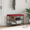 Suoliuko pagalvė Dirbtinė oda Vyno raudona Gylis 35 cm