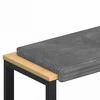 Suoliuko pagalvė Pūkuota korduroja Šviesiai pilka Gylis 35 cm