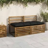Suoliuko pagalvė VIANEN 100% poliesteris Juoda 140 x 60 x 12 cm
