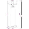 SUP rankinė pompa su manometru Juoda 24 x 7,5 x 58 cm PP