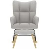 supama kėdė su Footstool Cloud Pilkas audiniu