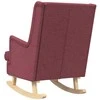 Supamasis krėslas Vyno raudona 62 x 80 x 85 cm audinys
