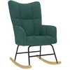Supamoji kėdė, tamsiai žalia, audinys