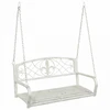 Sūpynės suolas Plienas 110,5 x 59 x 55 cm Antikinė balta